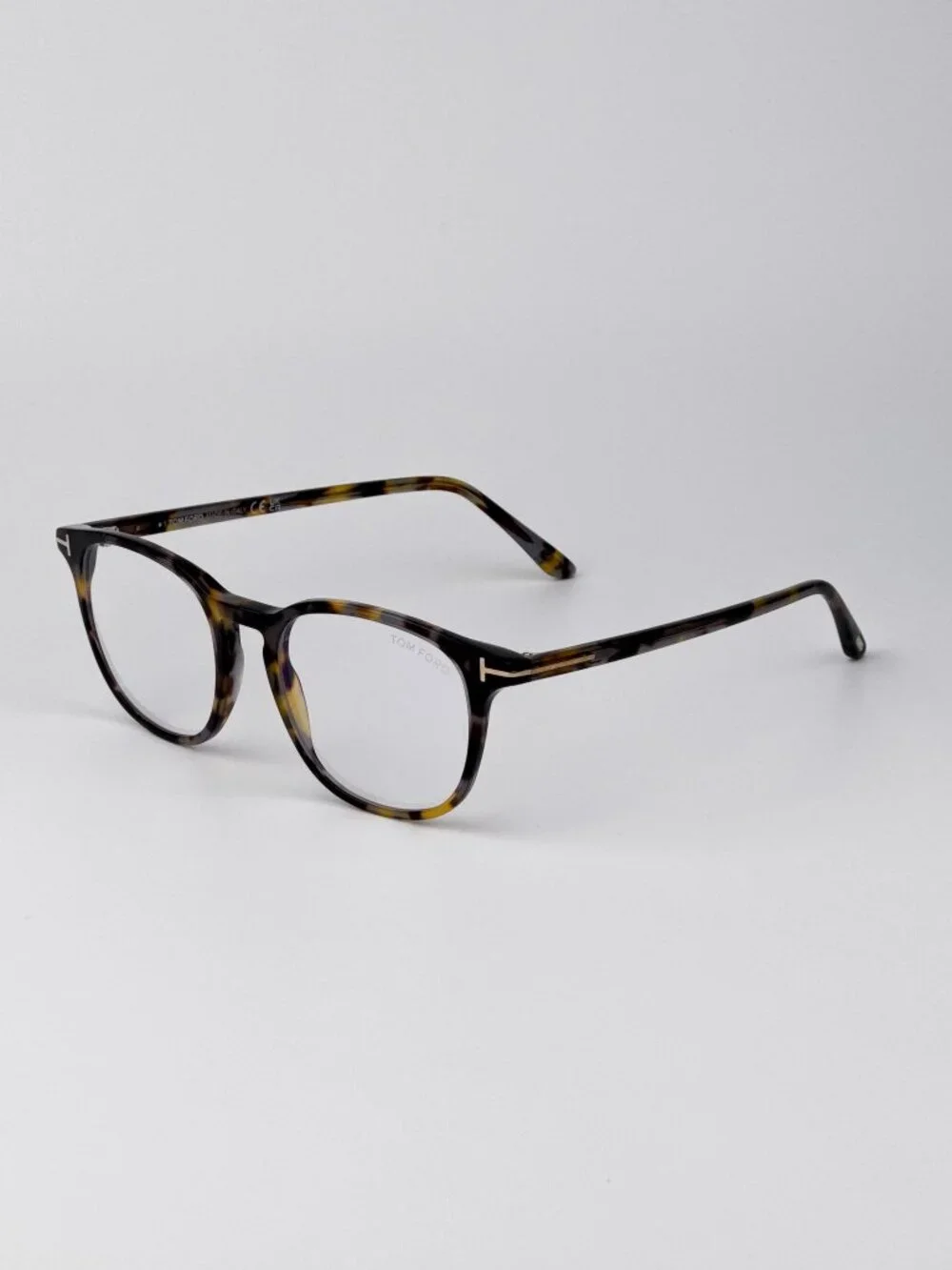 Tom Ford Unisex Eyeglasses Coloured Havana Rounded Square FT5832-B 055